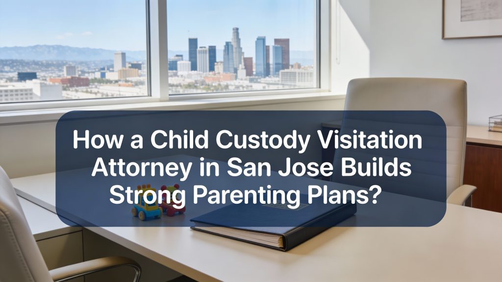 How a Child Custody Visitation Attorney in San Jose Builds Strong Parenting Plans?